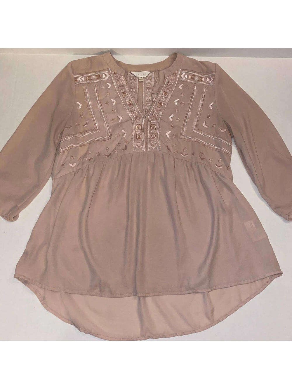 ADIVA embroidered boho top Size M